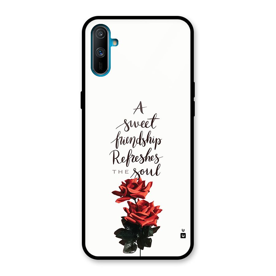 Sweet Friendship Glass Back Case for Realme C3
