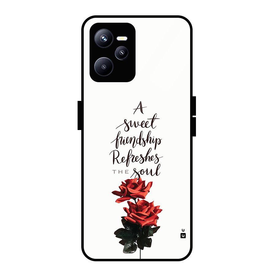 Sweet Friendship Glass Back Case for Realme C35