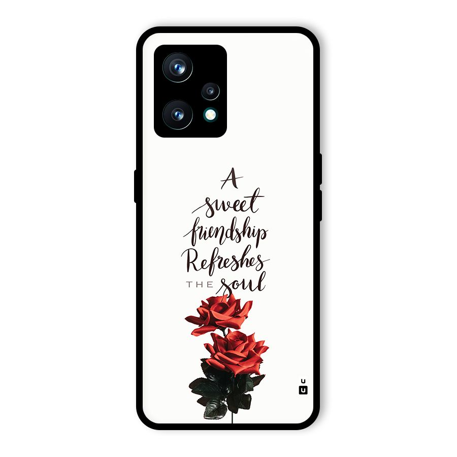 Sweet Friendship Glass Back Case for Realme Narzo 50 Pro