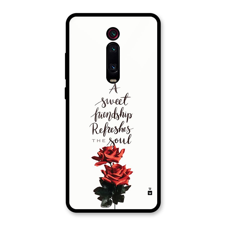 Sweet Friendship Glass Back Case for Redmi K20 Pro