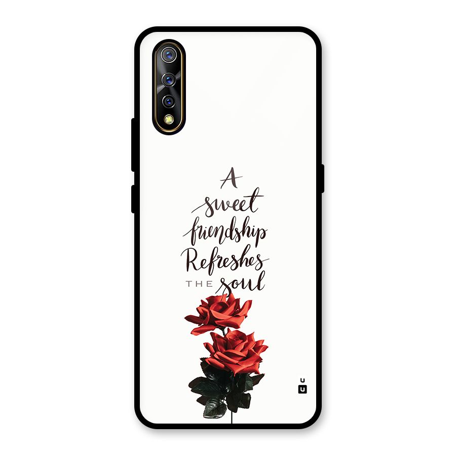 Sweet Friendship Glass Back Case for Vivo S1