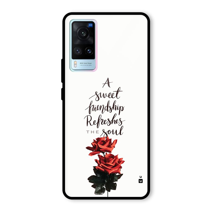 Sweet Friendship Glass Back Case for Vivo X60