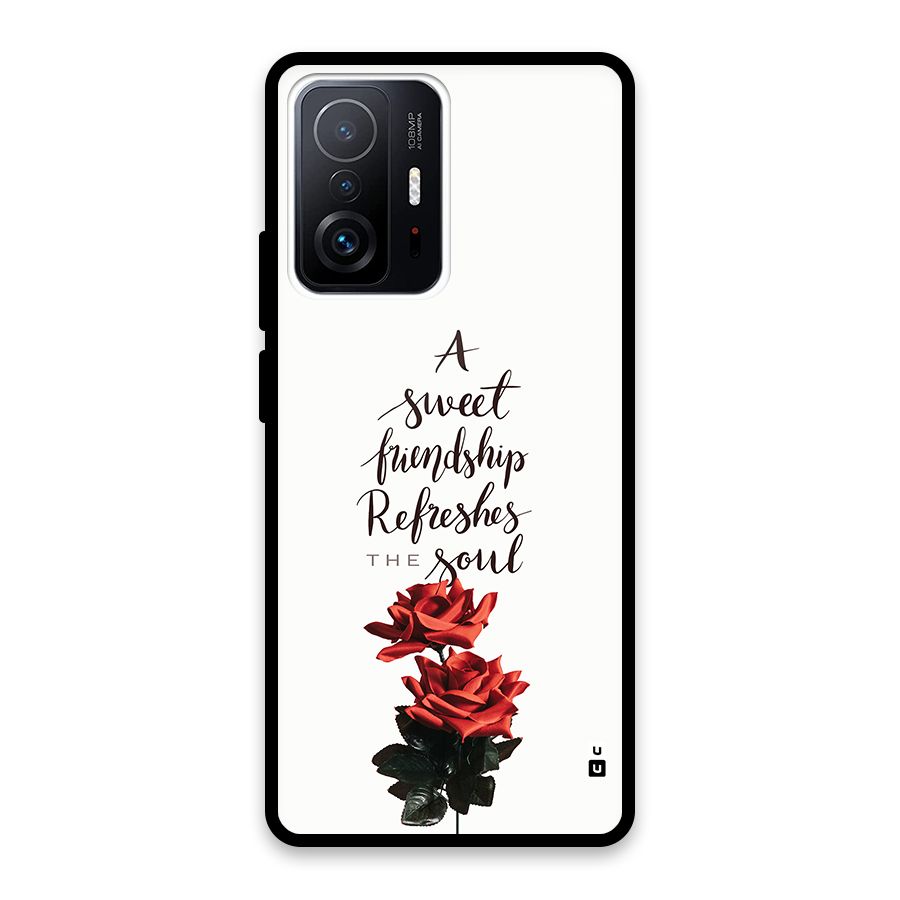 Sweet Friendship Glass Back Case for Xiaomi 11T Pro
