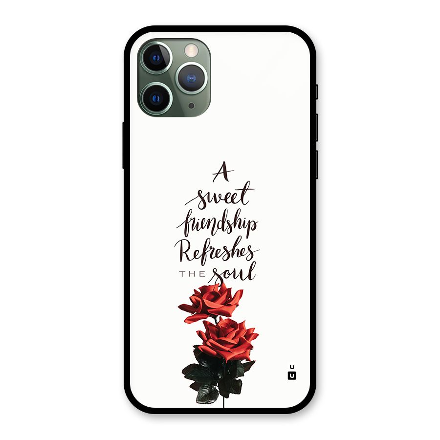Sweet Friendship Glass Back Case for iPhone 11 Pro