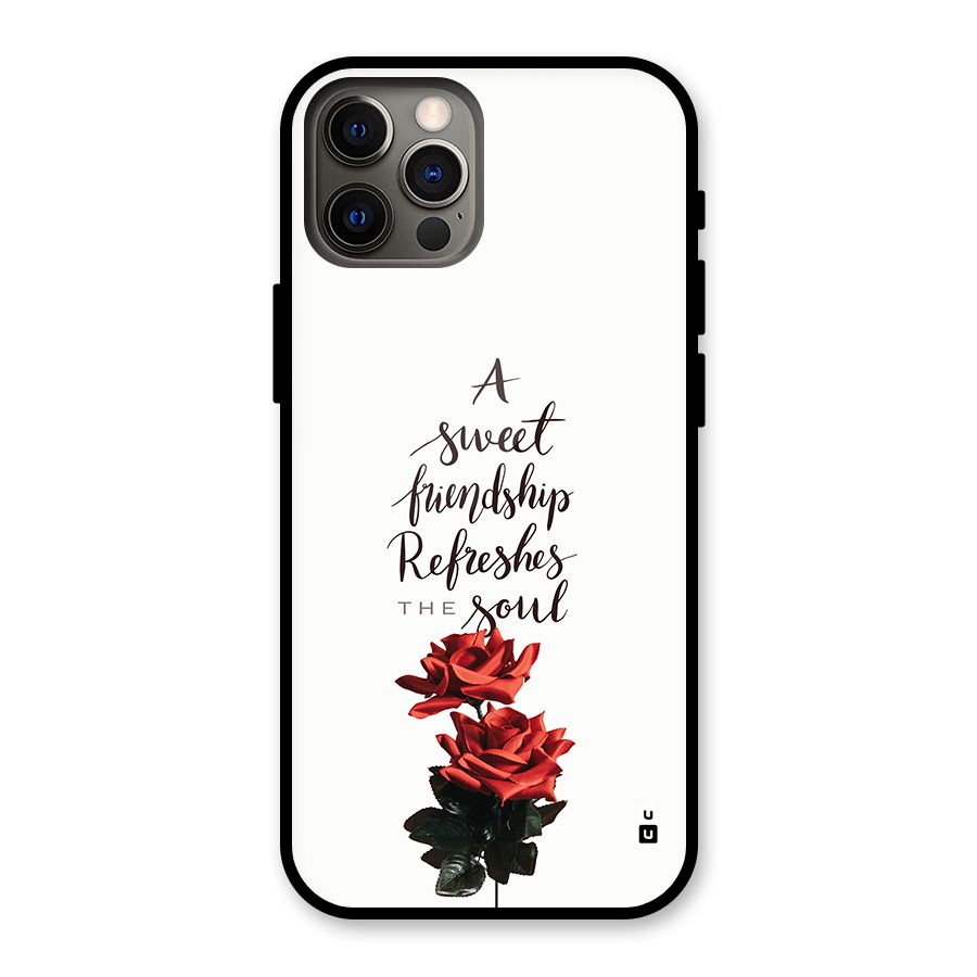 Sweet Friendship Glass Back Case for iPhone 12 Pro
