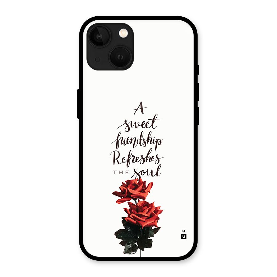 Sweet Friendship Glass Back Case for iPhone 13
