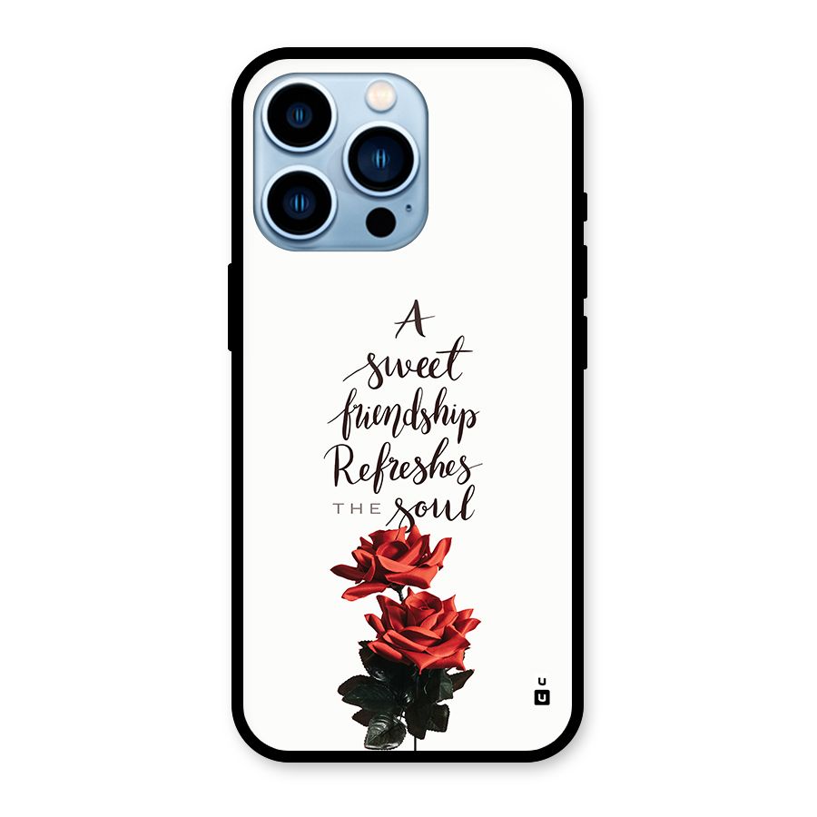 Sweet Friendship Glass Back Case for iPhone 13 Pro
