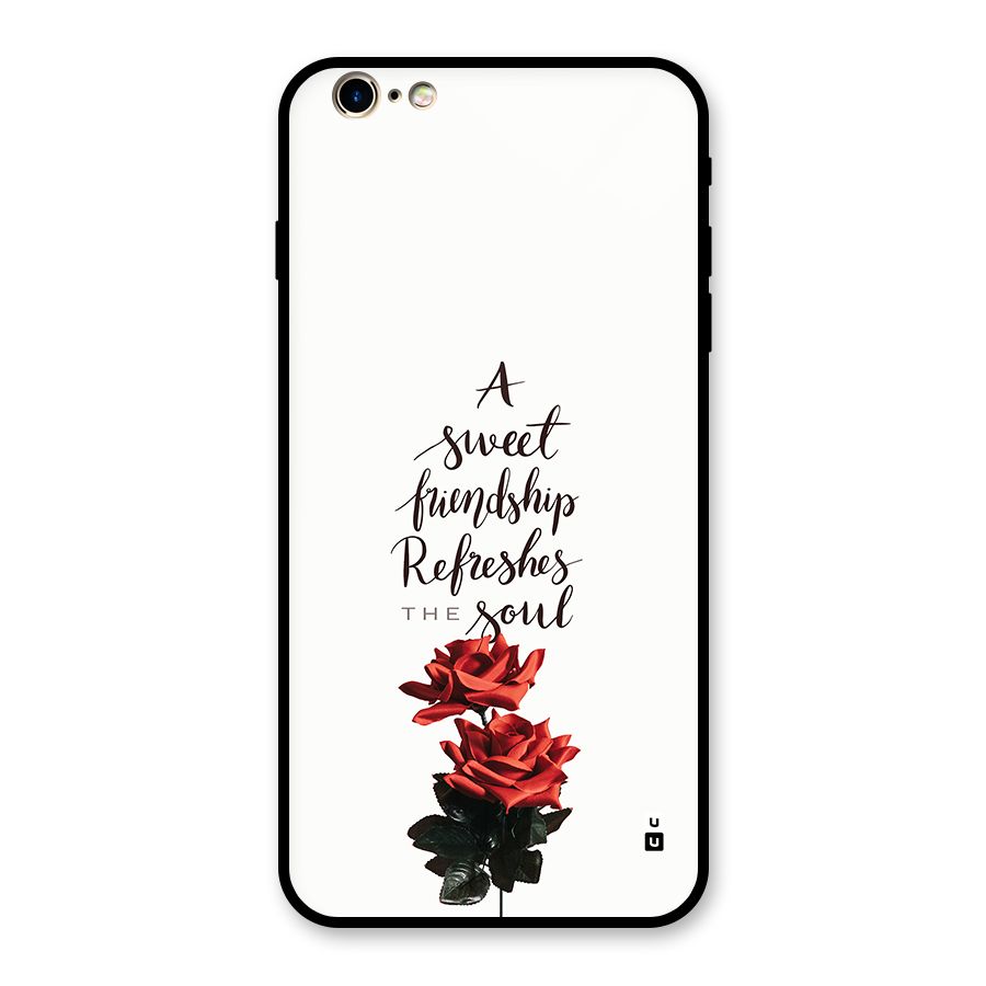 Sweet Friendship Glass Back Case for iPhone 6 Plus 6S Plus