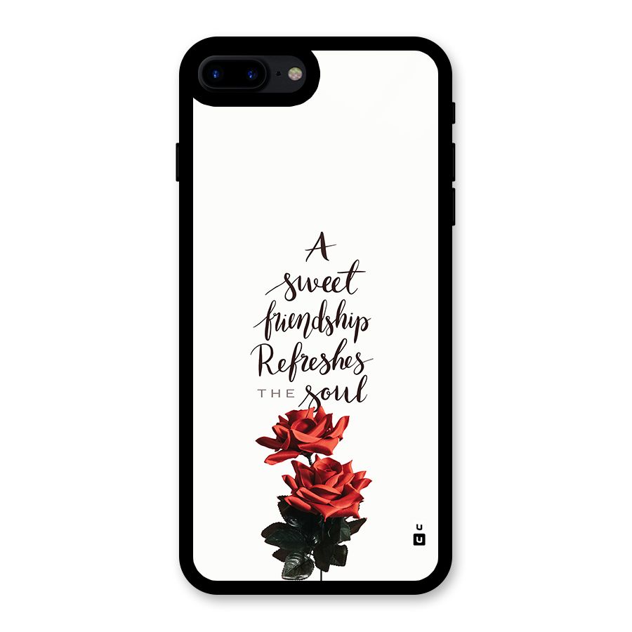 Sweet Friendship Glass Back Case for iPhone 8 Plus