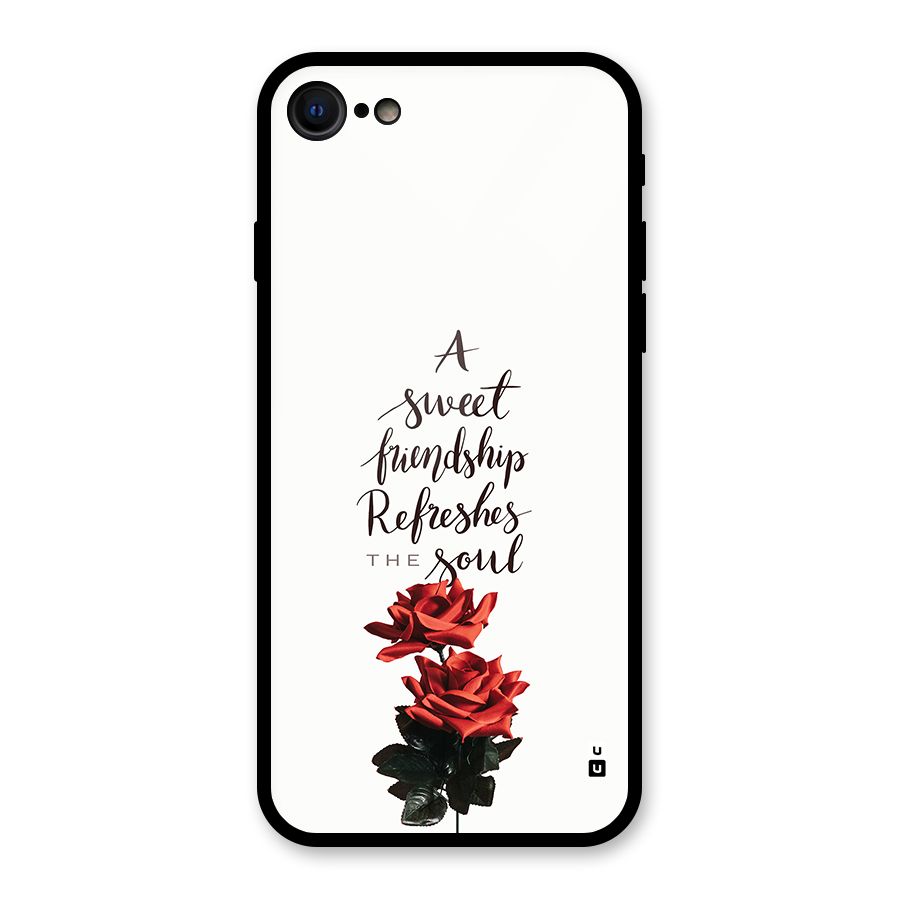 Sweet Friendship Glass Back Case for iPhone SE 2022