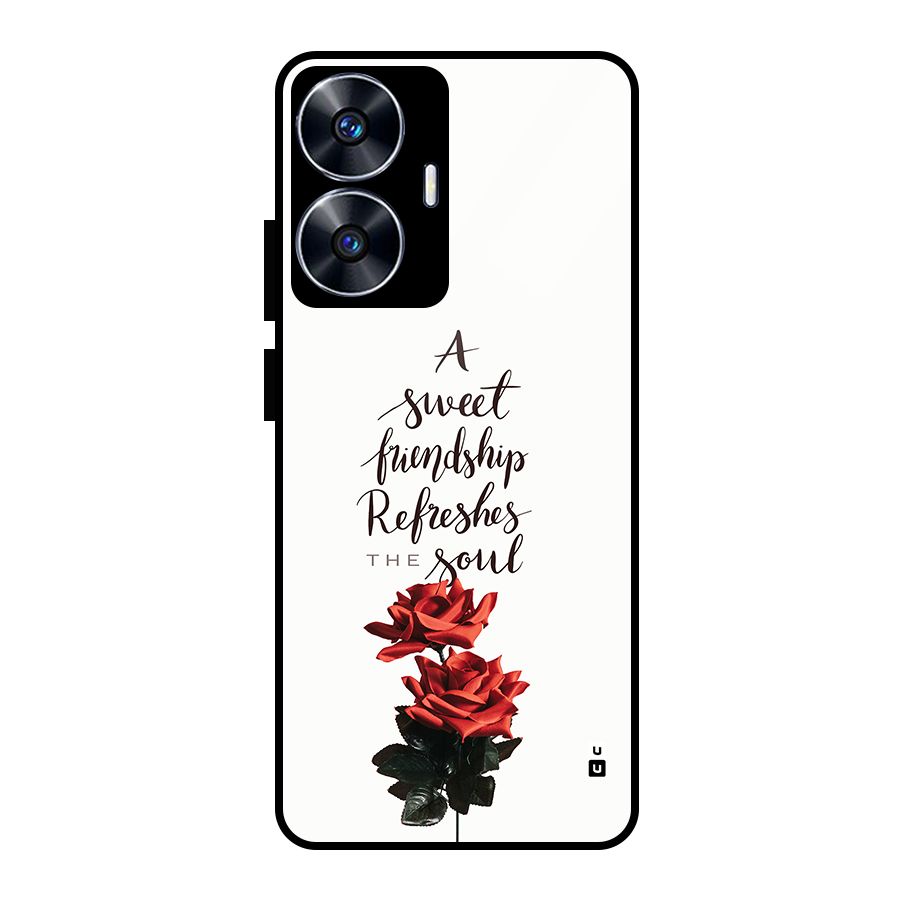 Sweet Friendship Glass Back Case for realme C55