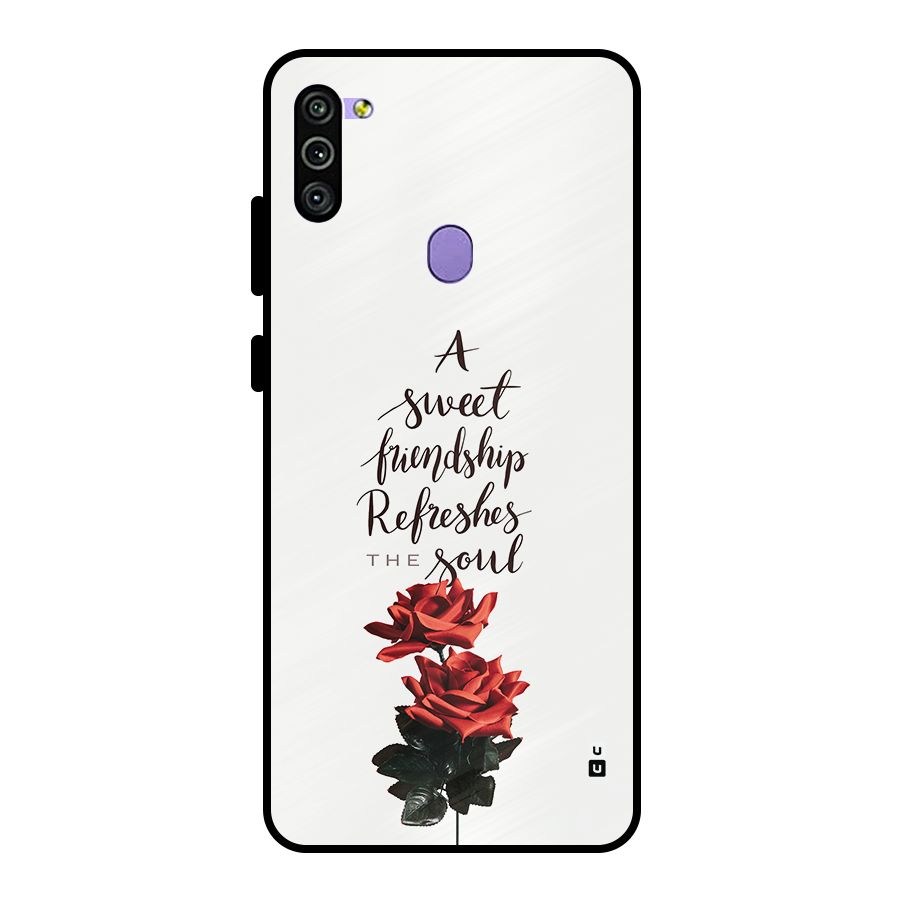 Sweet Friendship Metal Back Case for Galaxy M11