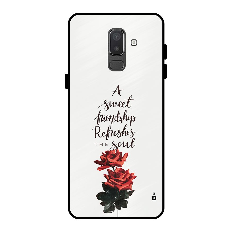 Sweet Friendship Metal Back Case for Galaxy On8 (2018)