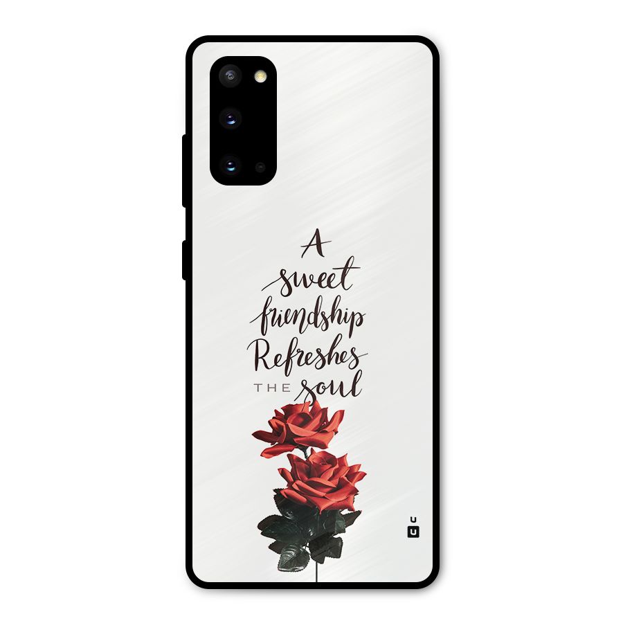 Sweet Friendship Metal Back Case for Galaxy S20