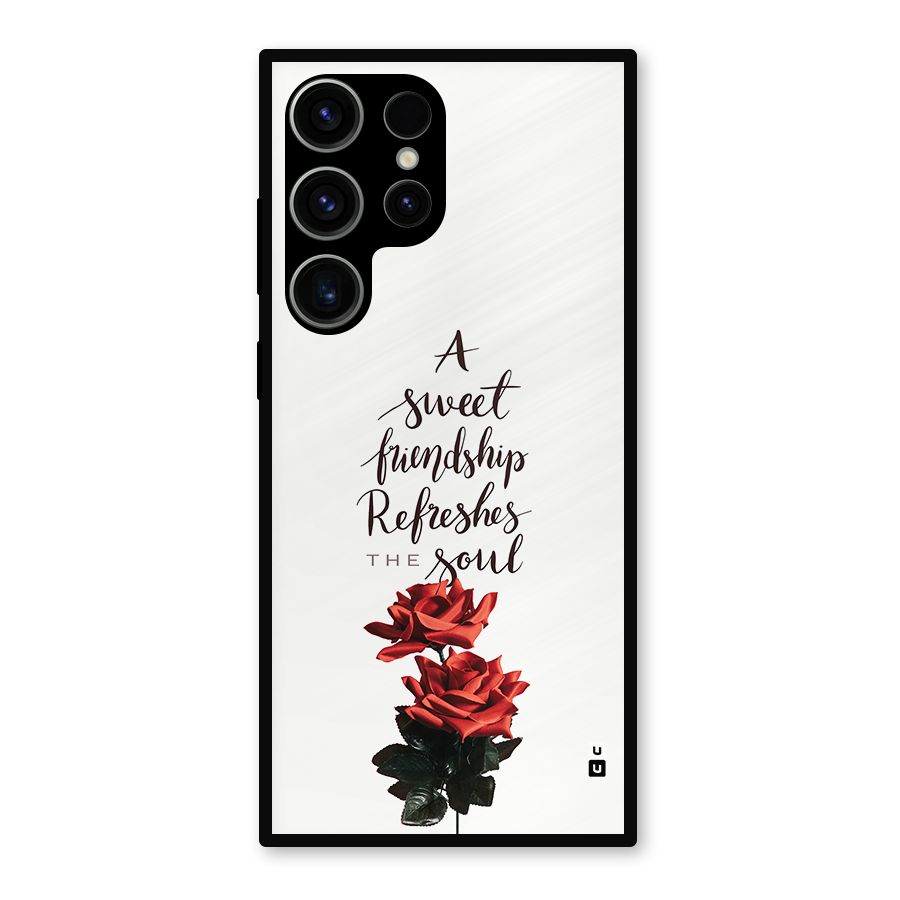 Sweet Friendship Metal Back Case for Galaxy S23 Ultra