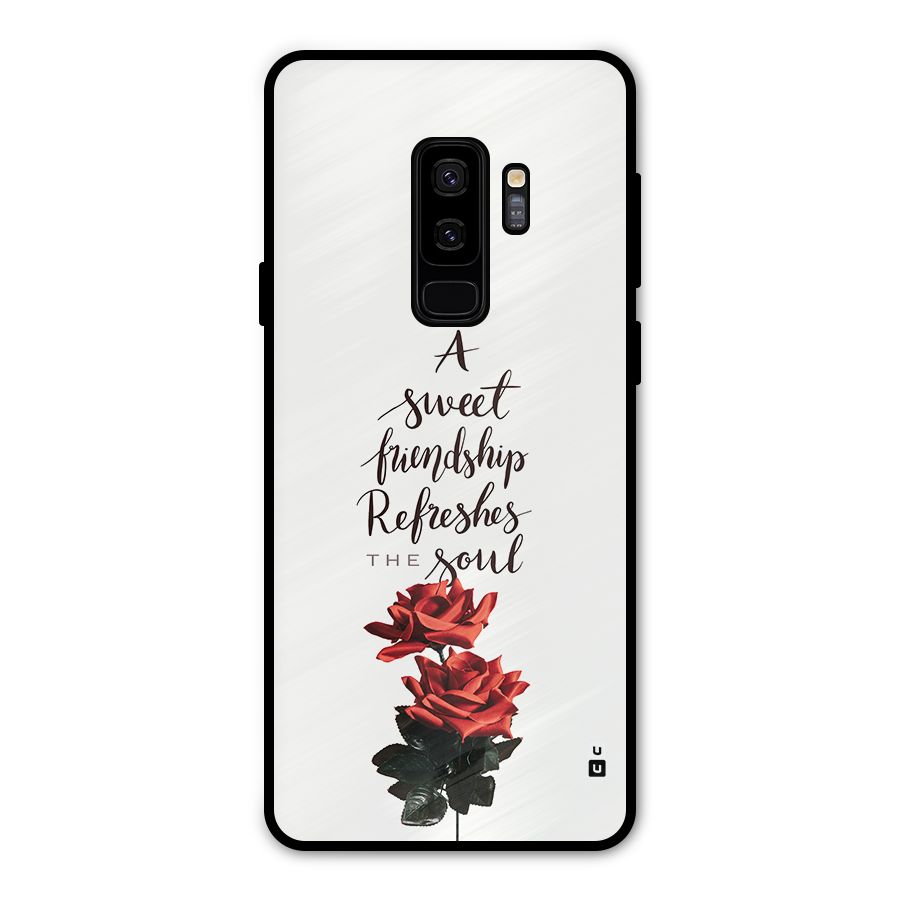 Sweet Friendship Metal Back Case for Galaxy S9 Plus