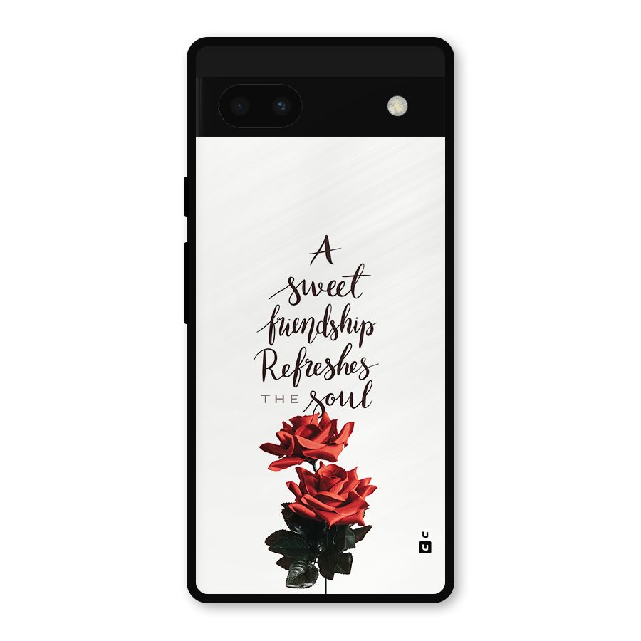 Sweet Friendship Metal Back Case for Google Pixel 6a