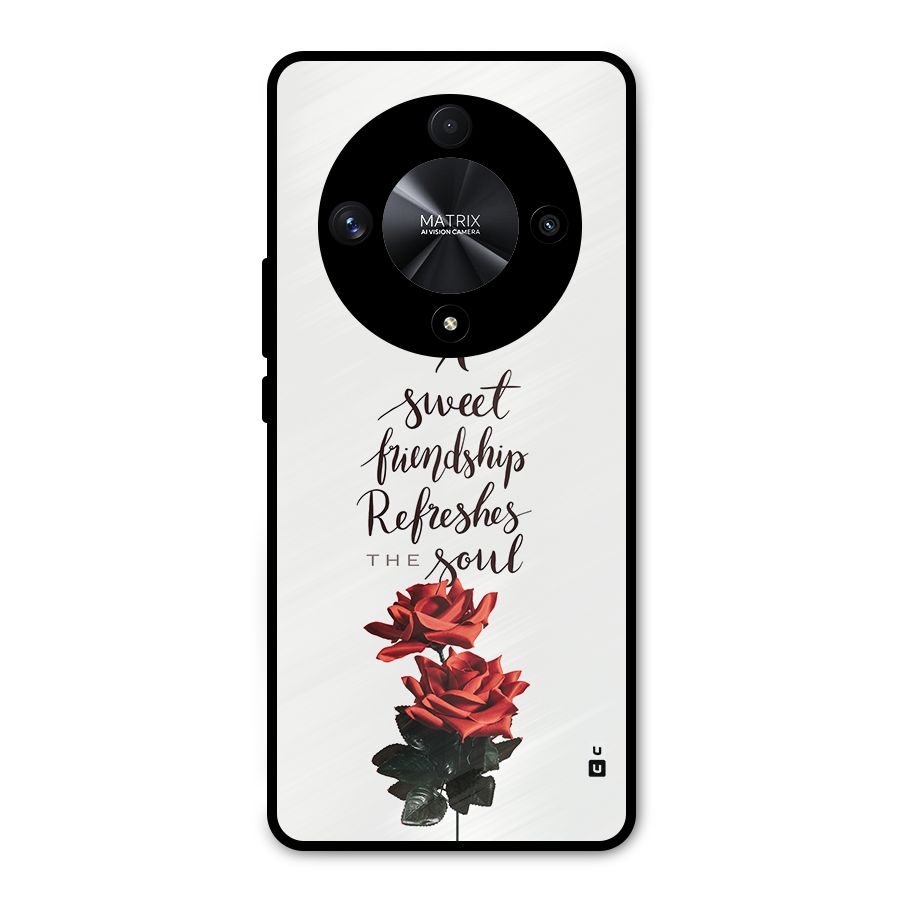 Sweet Friendship Metal Back Case for Honor X9b
