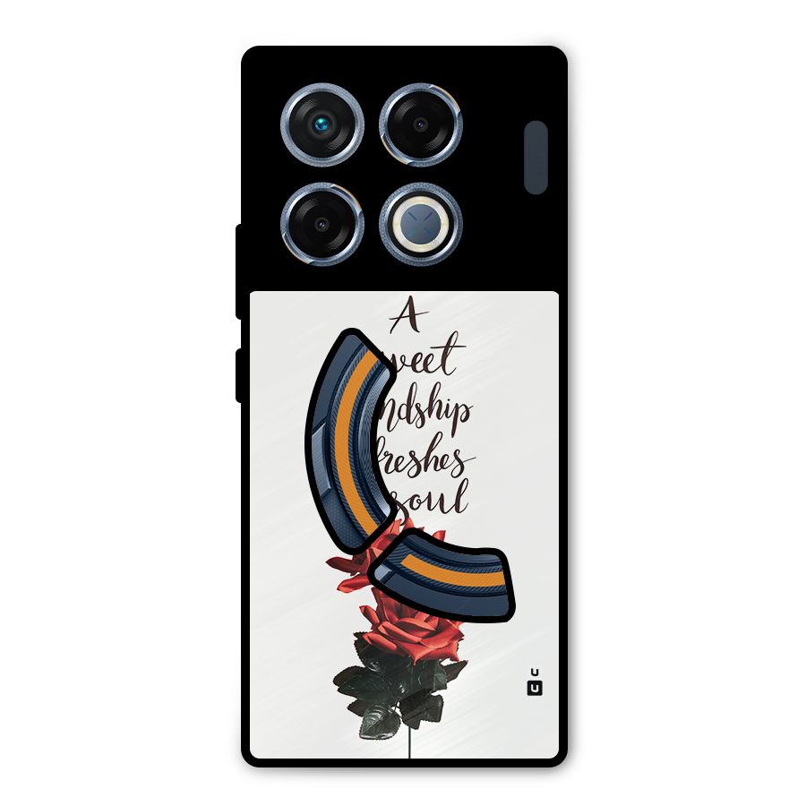 Sweet Friendship Metal Back Case for Infinix GT 20 Pro
