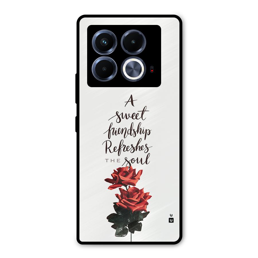 Sweet Friendship Metal Back Case for Infinix Note 40 5G