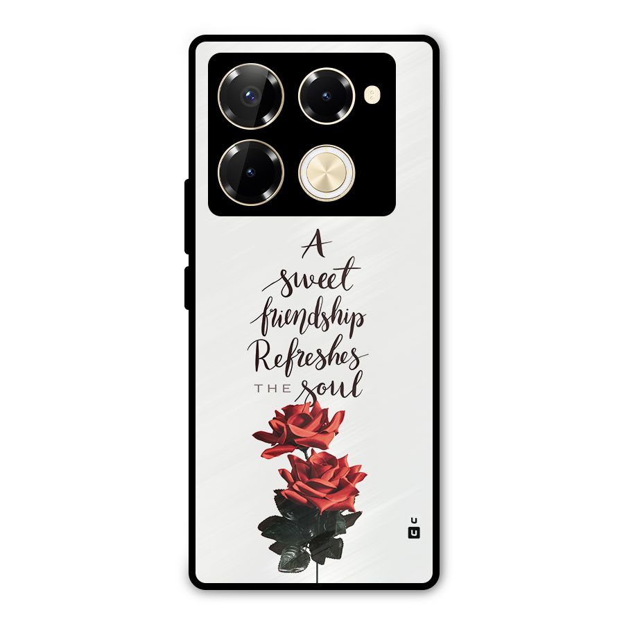 Sweet Friendship Metal Back Case for Infinix Note 40 Pro Plus