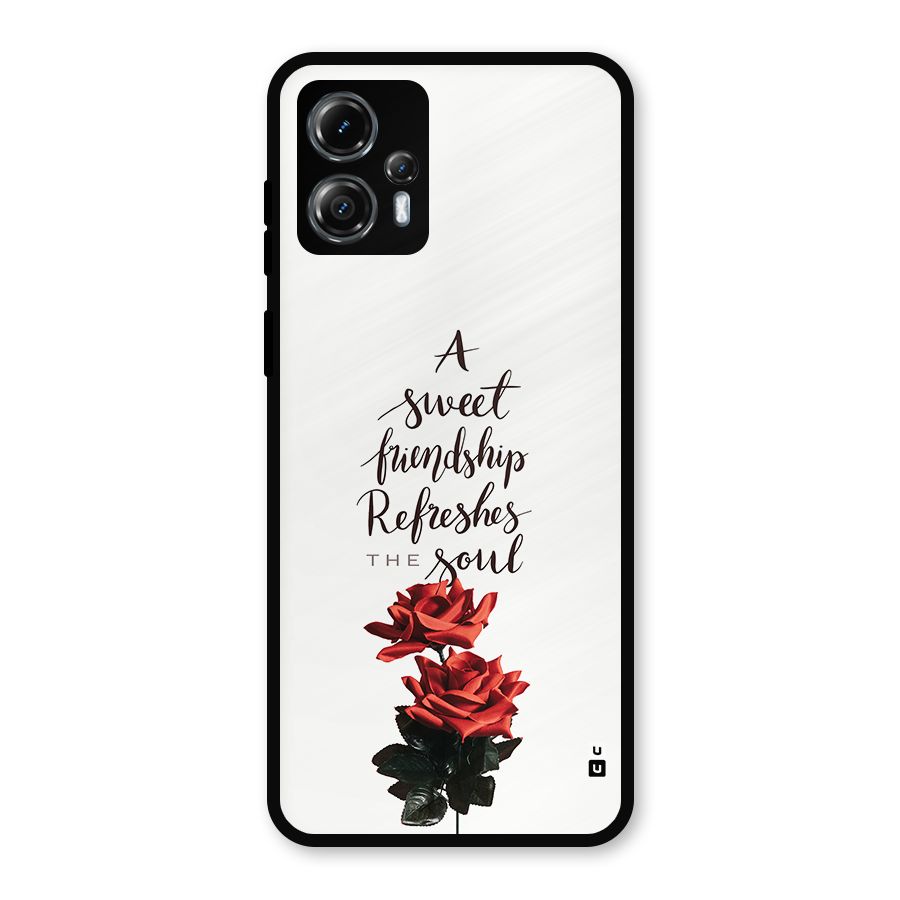 Sweet Friendship Metal Back Case for Moto G13
