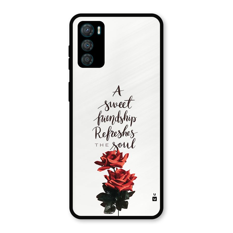 Sweet Friendship Metal Back Case for Moto G42
