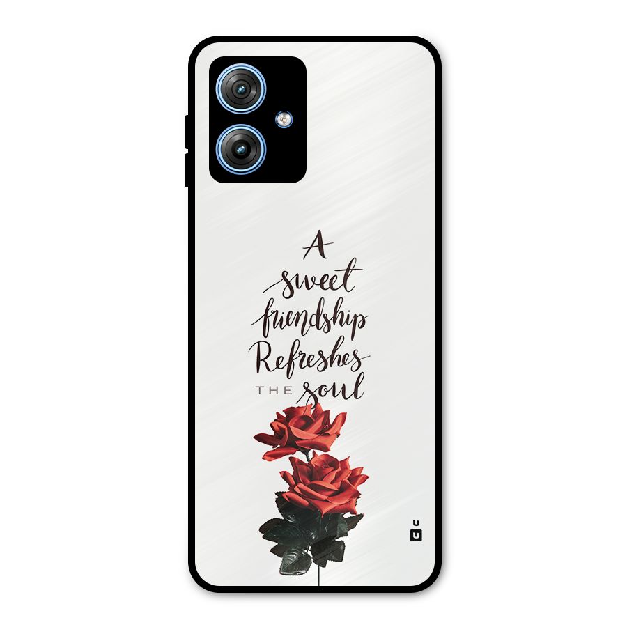 Sweet Friendship Metal Back Case for Moto G54