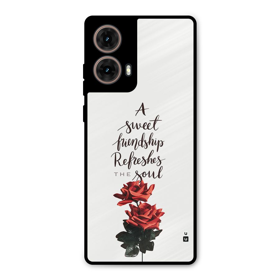 Sweet Friendship Metal Back Case for Moto G85