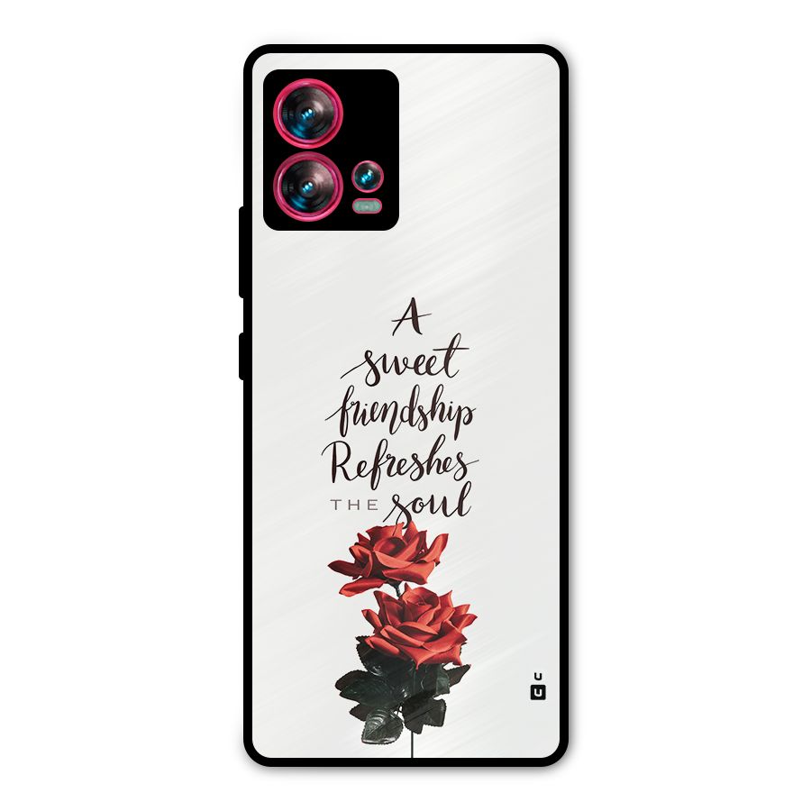 Sweet Friendship Metal Back Case for Motorola Edge 30 Fusion