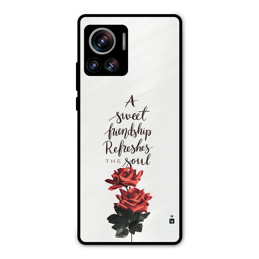 Sweet Friendship Metal Back Case for Motorola Edge 30 Ultra