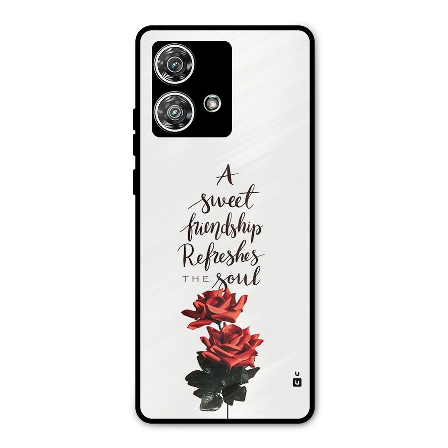 Sweet Friendship Metal Back Case for Motorola Edge 40 Neo