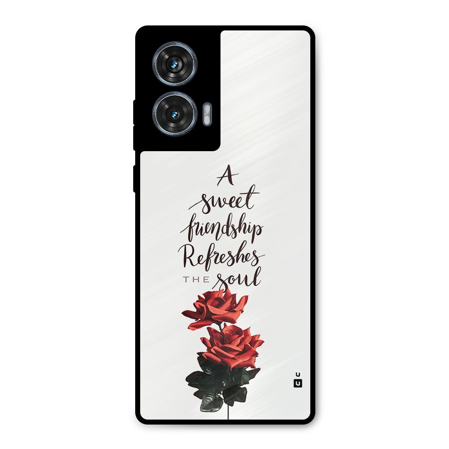 Sweet Friendship Metal Back Case for Motorola Edge 50 Fusion