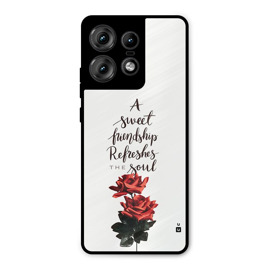 Sweet Friendship Metal Back Case for Motorola Edge 50 Pro