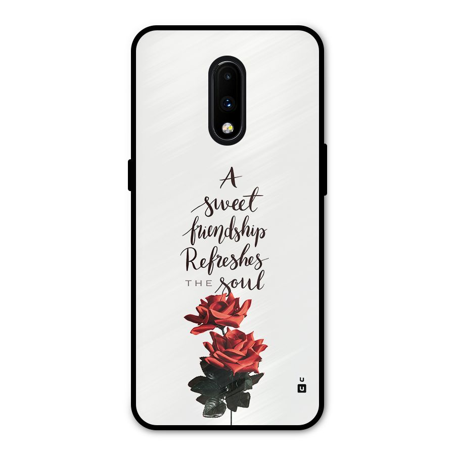 Sweet Friendship Metal Back Case for OnePlus 7