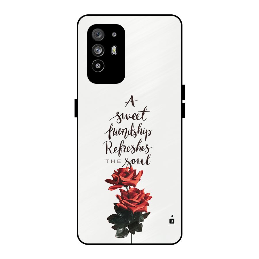 Sweet Friendship Metal Back Case for Oppo F19 Pro Plus 5G