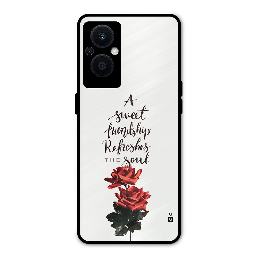 Sweet Friendship Metal Back Case for Oppo F21 Pro 5G