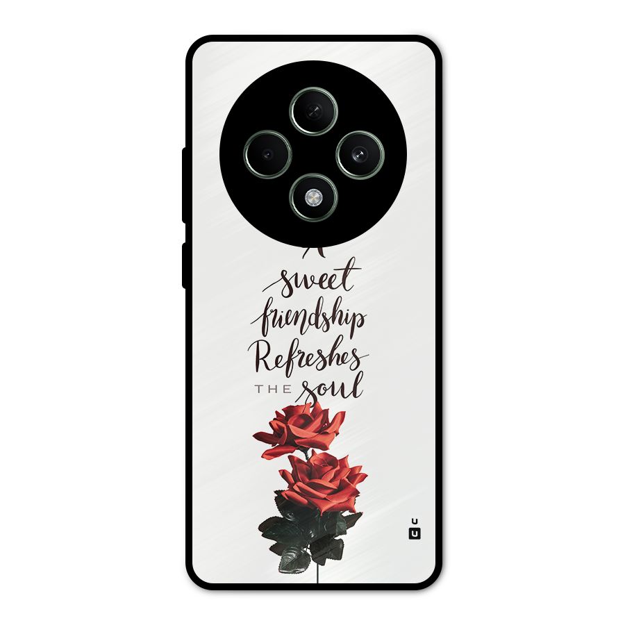 Sweet Friendship Metal Back Case for Oppo F27