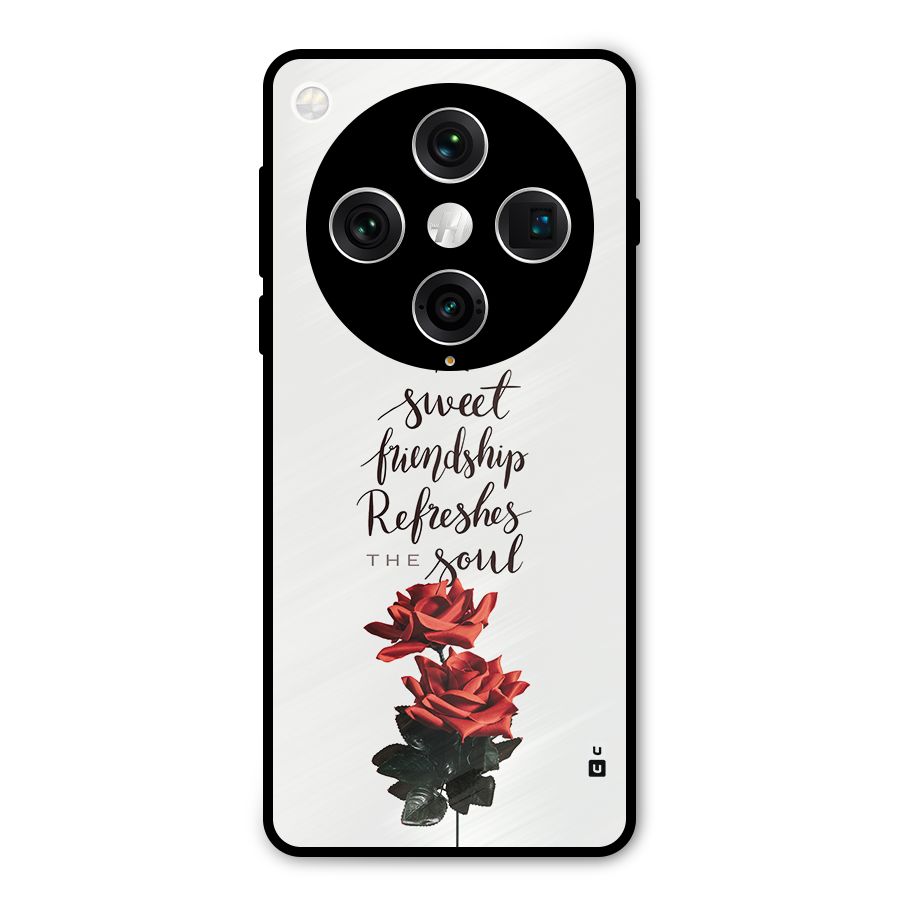 Sweet Friendship Metal Back Case for Oppo Find X8 Pro