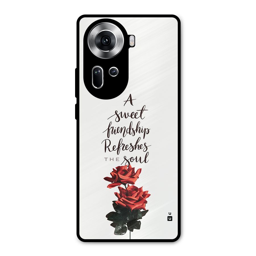 Sweet Friendship Metal Back Case for Oppo Reno11 5G