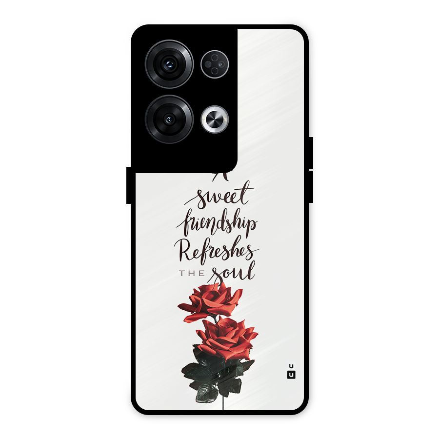 Sweet Friendship Metal Back Case for Oppo Reno8 Pro 5G