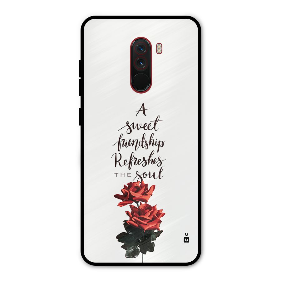 Sweet Friendship Metal Back Case for Poco F1
