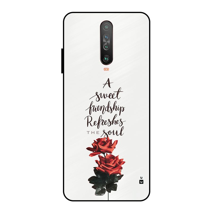 Sweet Friendship Metal Back Case for Poco X2