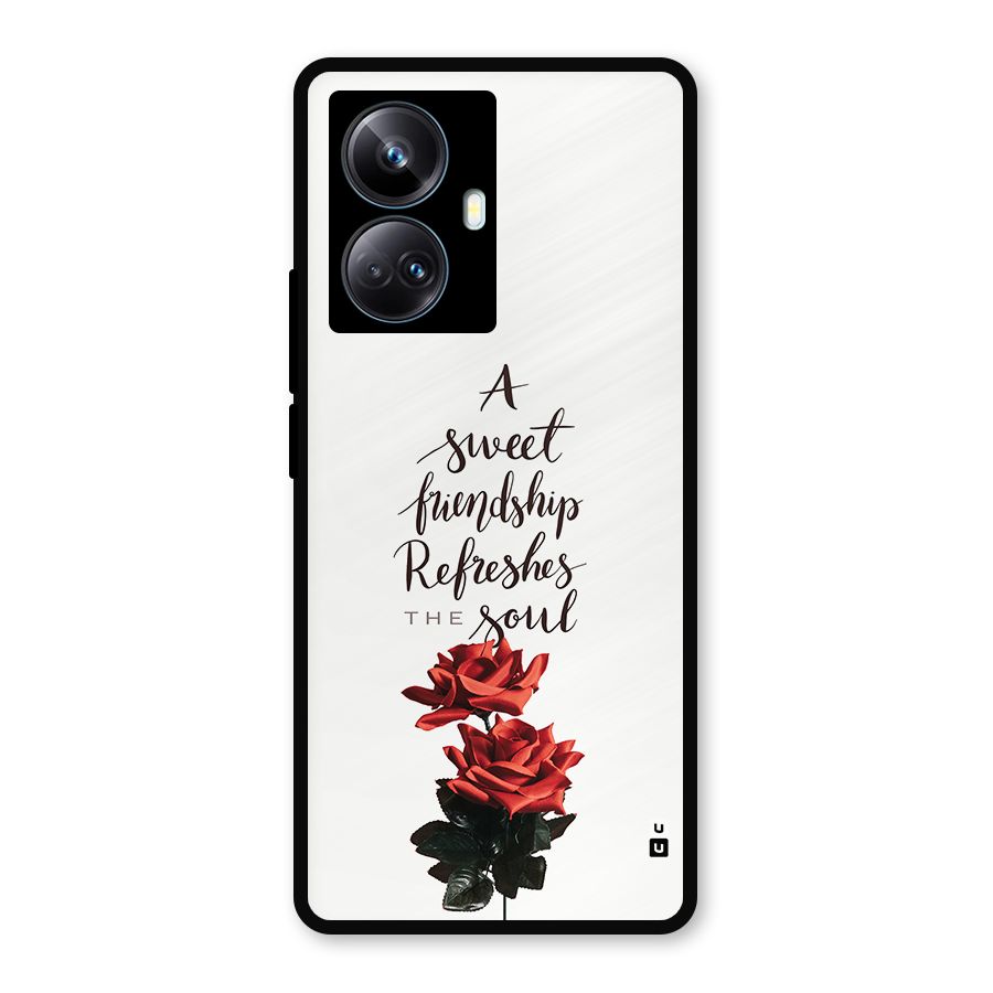 Sweet Friendship Metal Back Case for Realme 10 Pro Plus