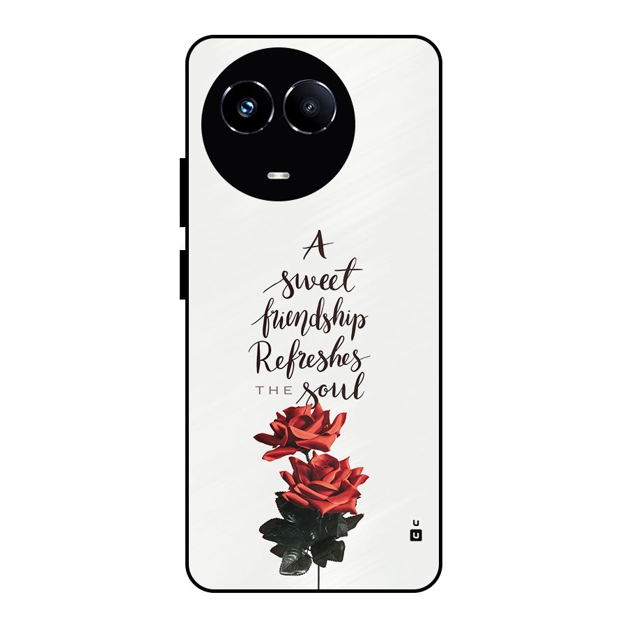 Sweet Friendship Metal Back Case for Realme 11 5G