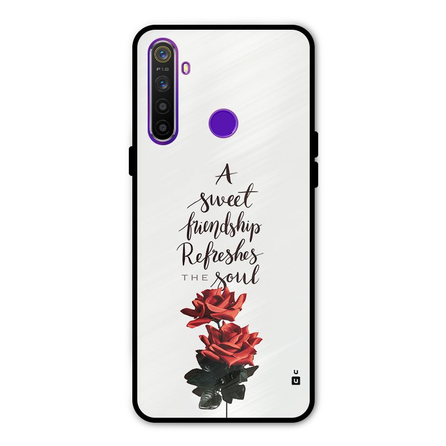 Sweet Friendship Metal Back Case for Realme 5i