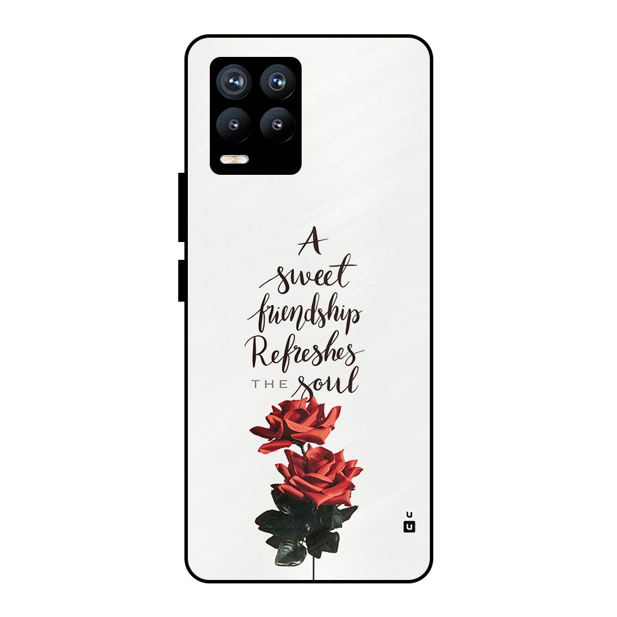 Sweet Friendship Metal Back Case for Realme 8 Pro