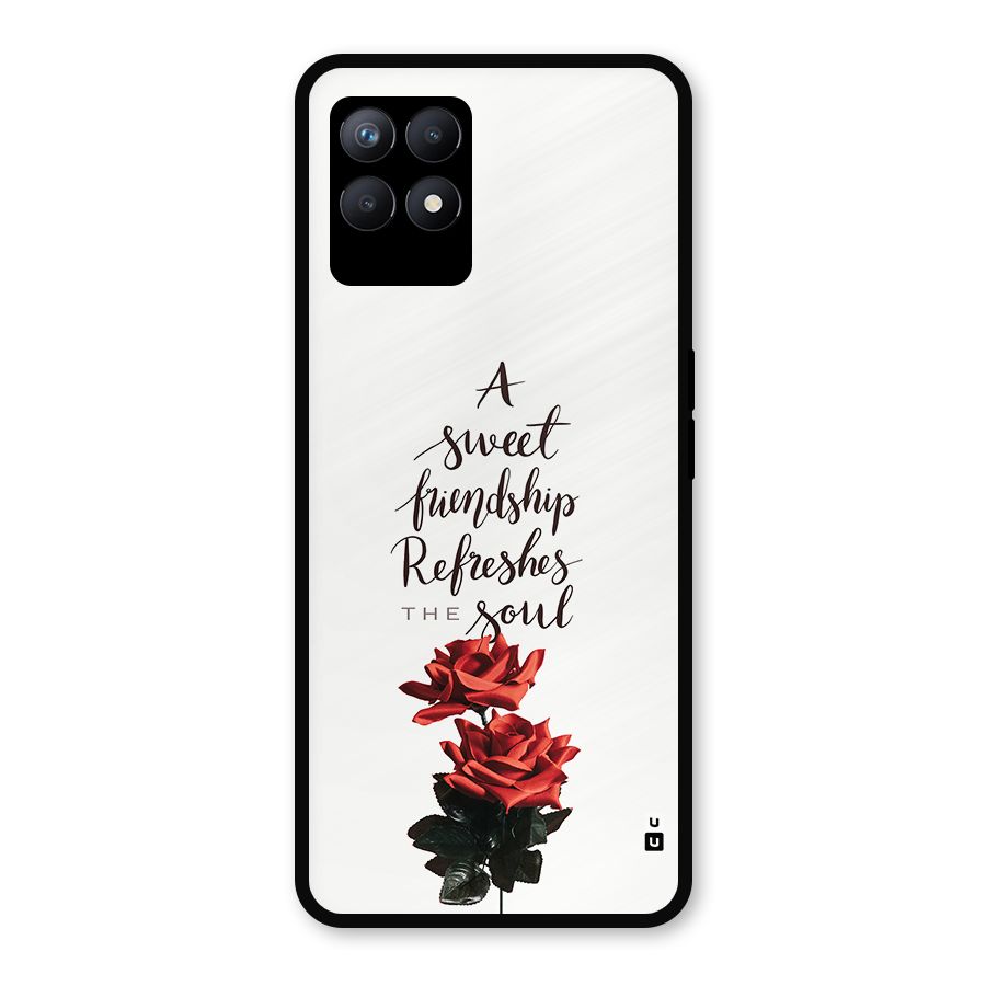 Sweet Friendship Metal Back Case for Realme 8i