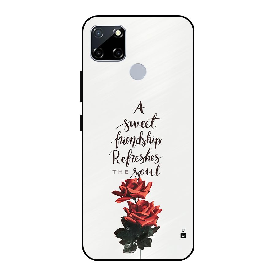 Sweet Friendship Metal Back Case for Realme Narzo 20