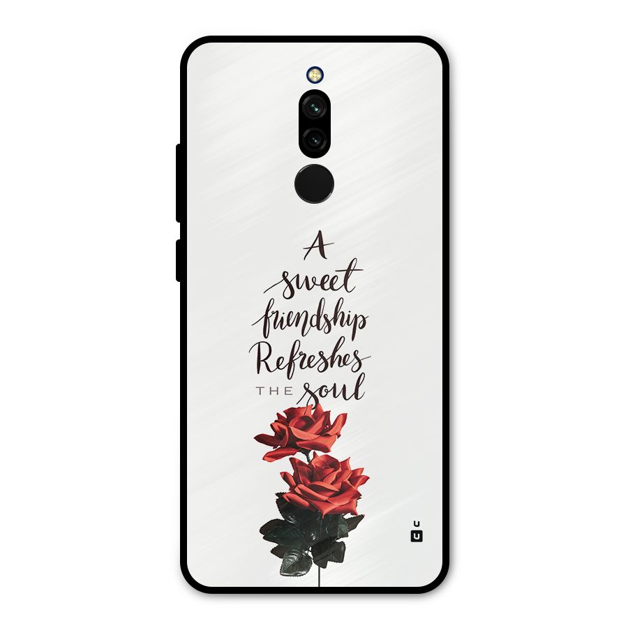 Sweet Friendship Metal Back Case for Redmi 8